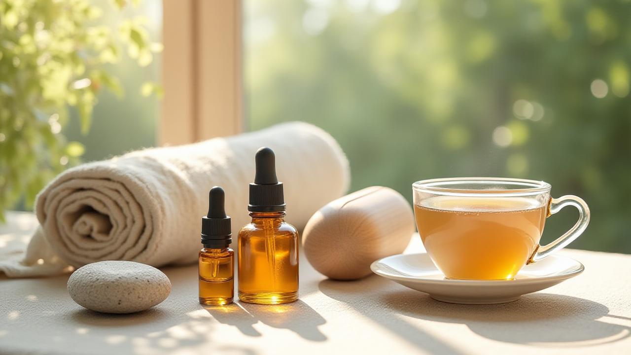 Selezione curata di prodotti per il benessere, tra cui integratori, dispositivi wellness e accessori per uno stile di vita sano, disposti elegantemente in un ambiente naturale e luminoso.